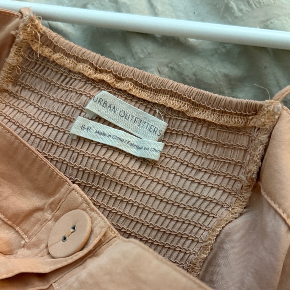 Urban outfitters Peach Button Down dress - boho - small - Picture 4 of 10